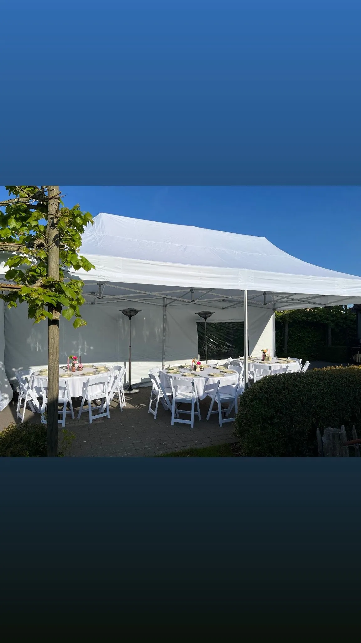 Verjaardagsfeest in partytent