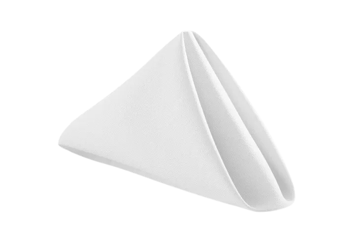 White polyester napkin rental in frederick, md