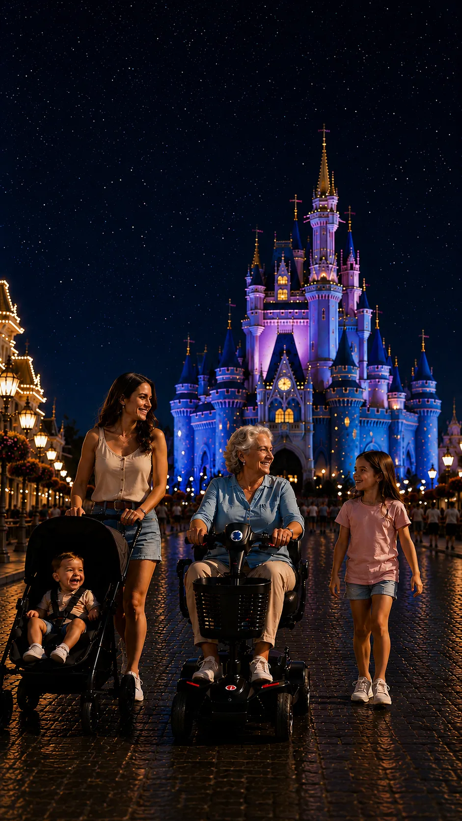 Mobility scooter and stroller wagon rentals delivered to Orlando hotels near Disney and Universal