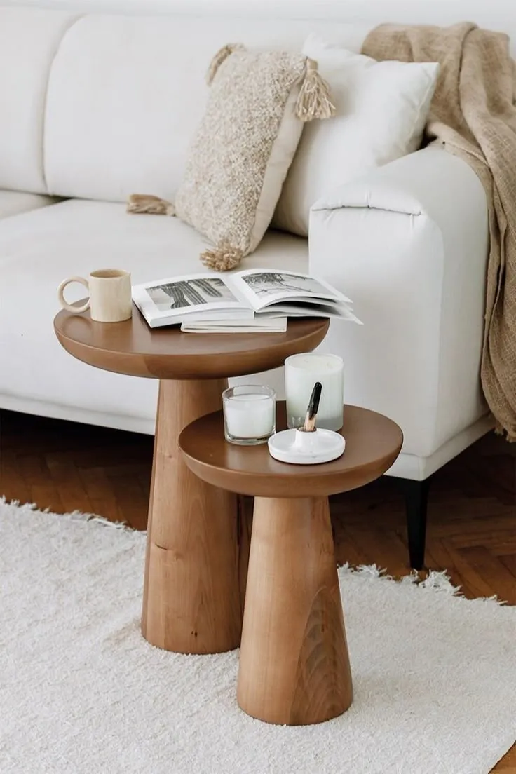 Side tables for furniture rental in Portugal