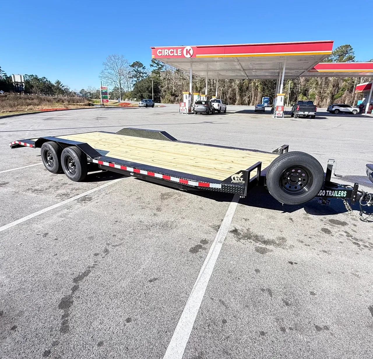 22ft Drive-Over Fender Car Hauler Trailer Rental in Riverdale, GA