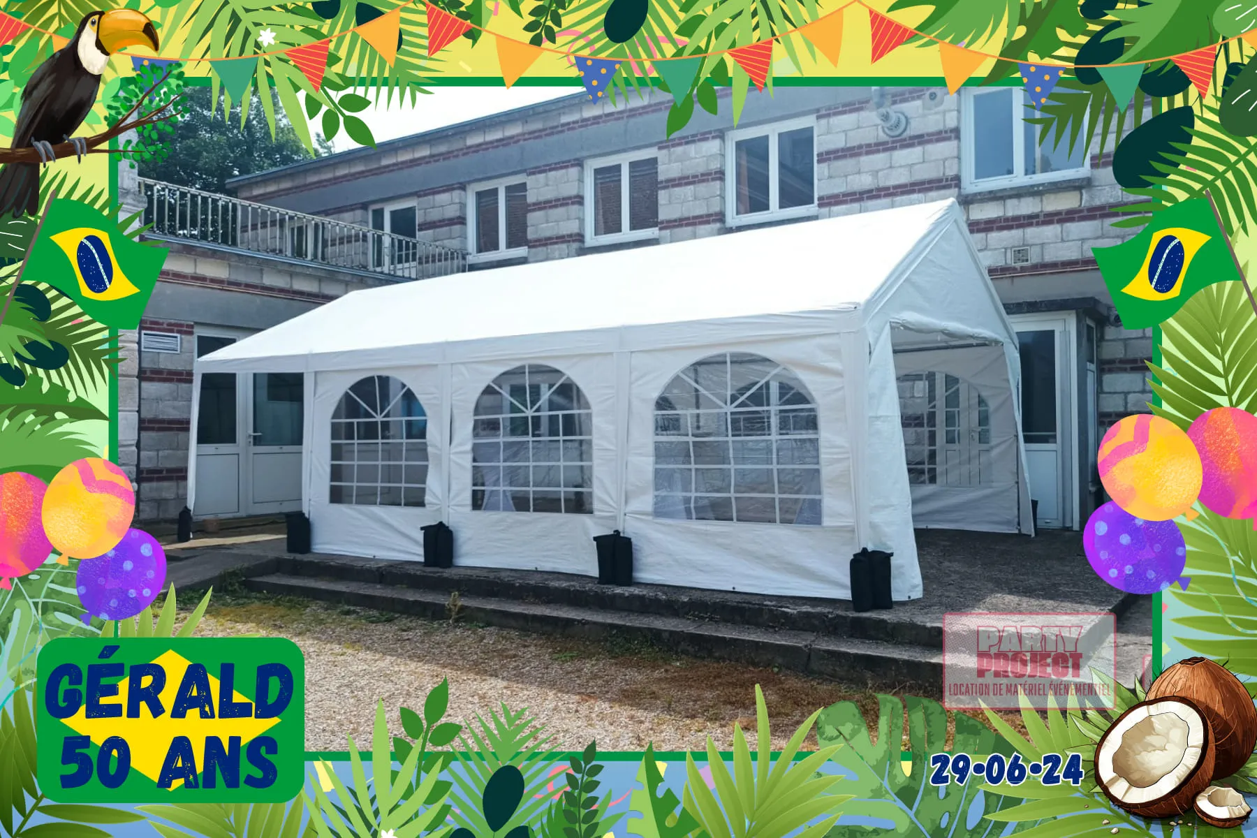 Location de barnum événement 4x8m 5x10m avec installation tonnelle pour mariage et vin d'honneur tente de réception Normandie chapiteau Le Havre Seine-Maritime Honfleur Deauville caen Rouen