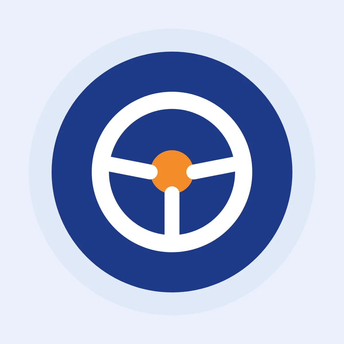 Steering wheel icon