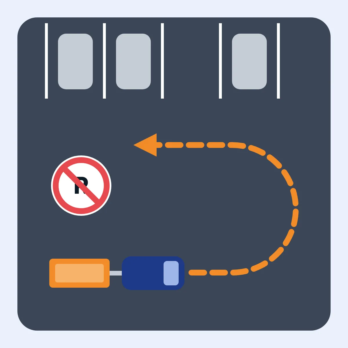 Pull-through parking with room to turn around