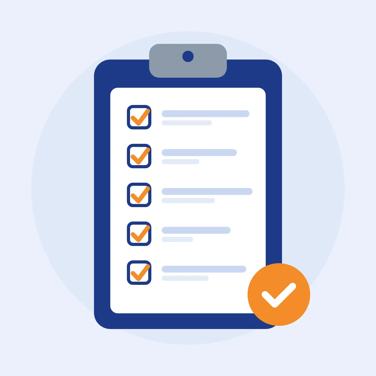 Hookup checklist illustration