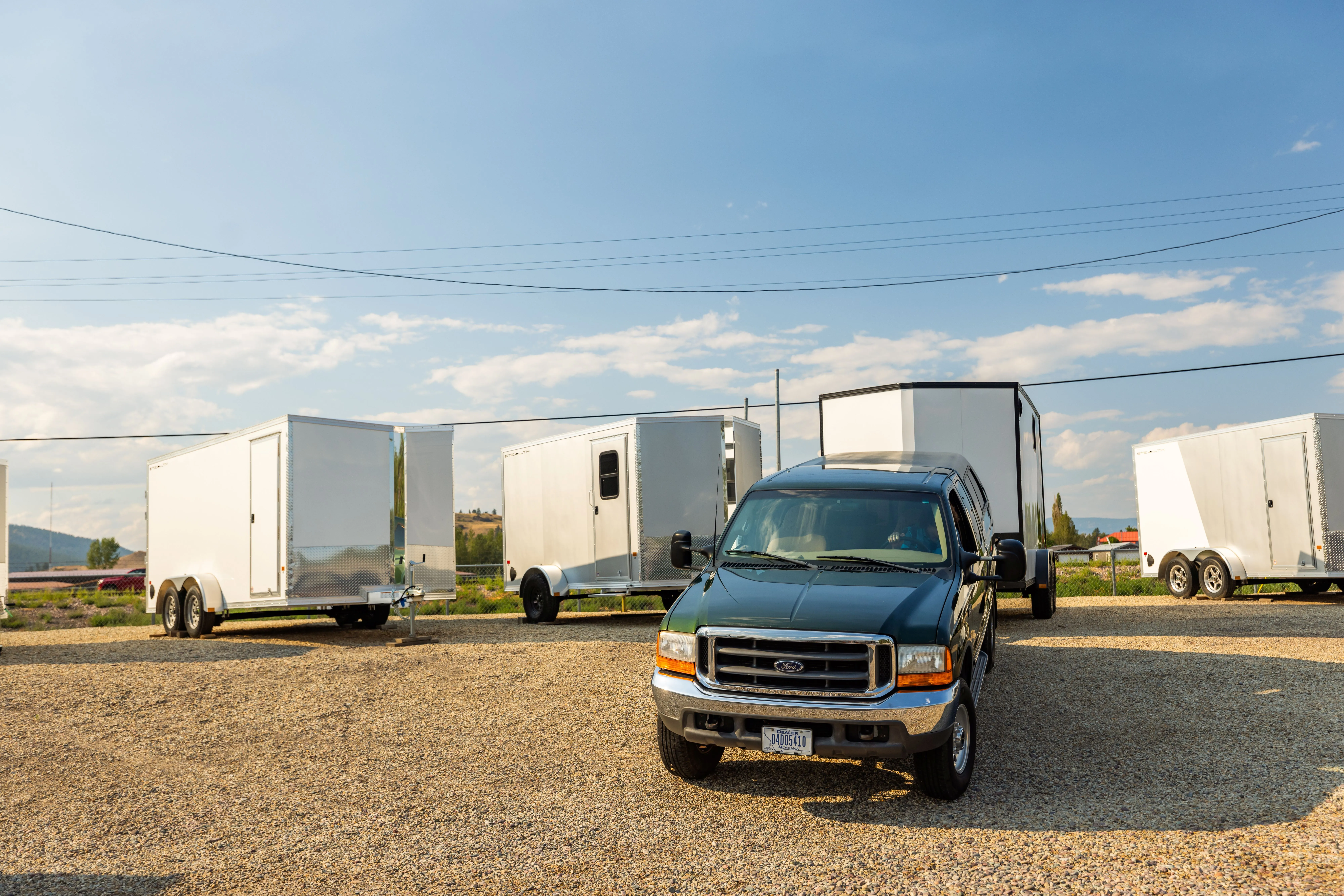 Trailer rentals in Missoula, Montana — aluminum and steel enclosed, open utility, dump, and equipment trailers available for daily or weekly rental from Western States Trailer.