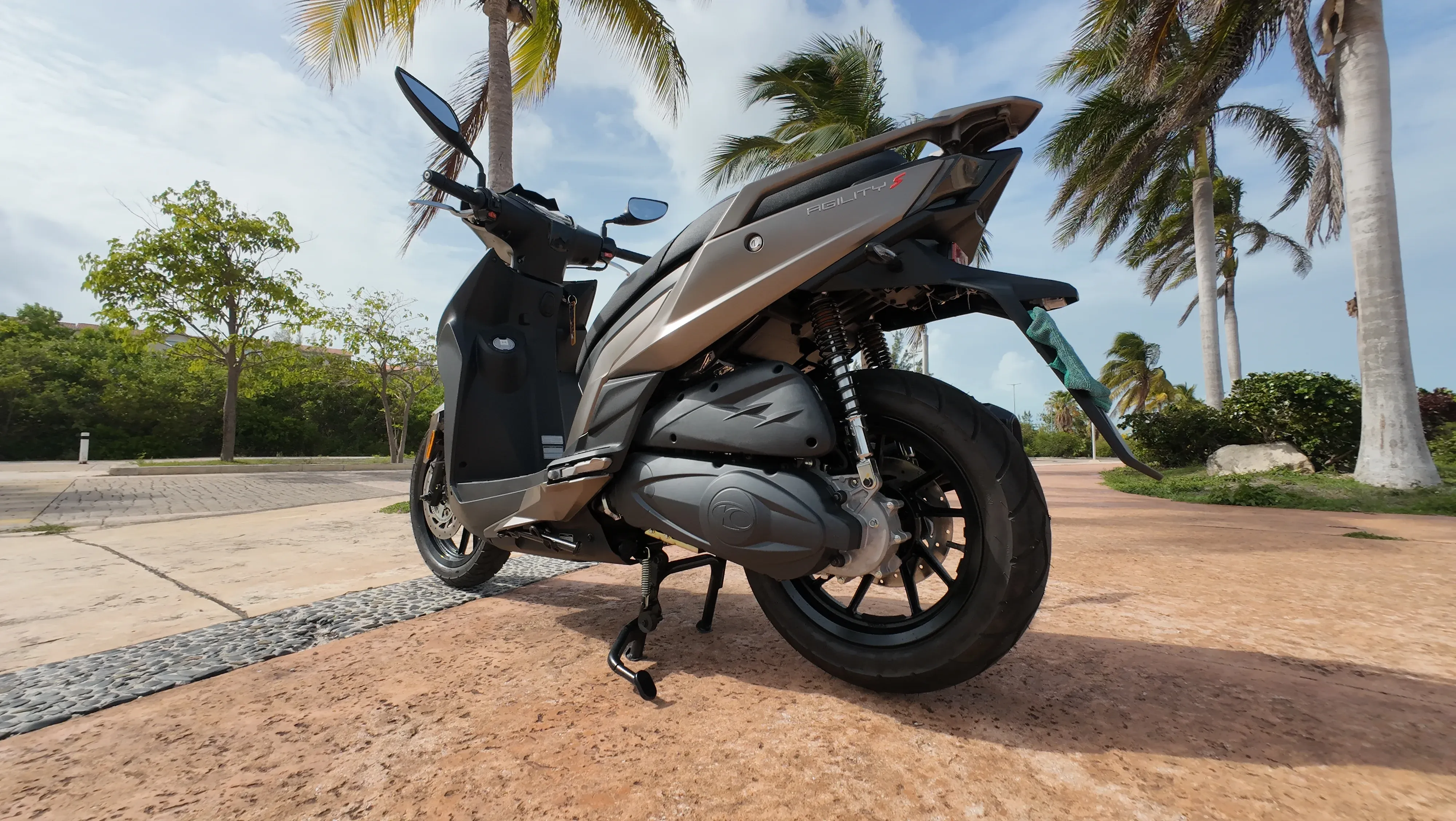 Kymco Agility scooter parking