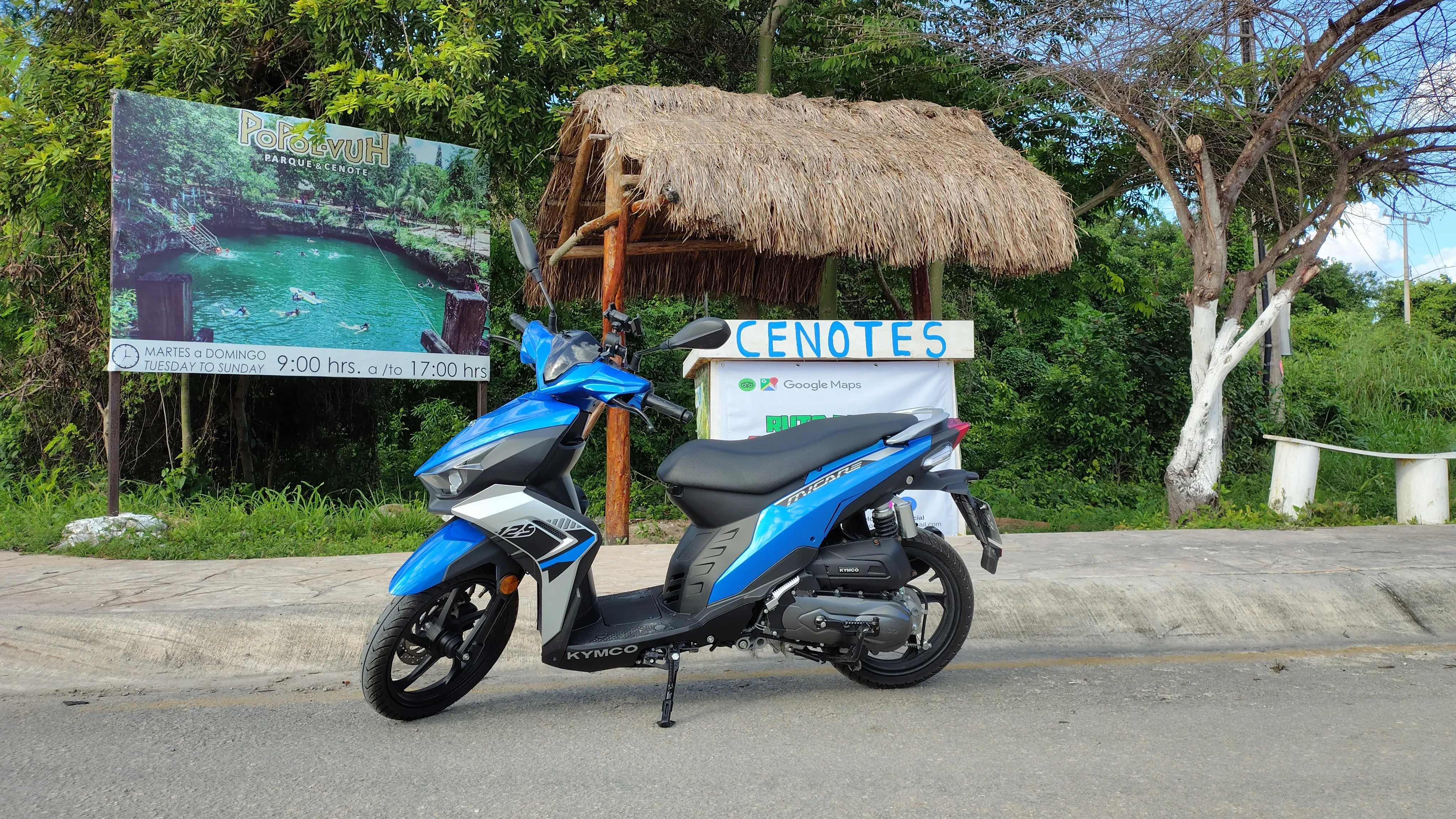 Kymco Micare by the way to Cenotes route