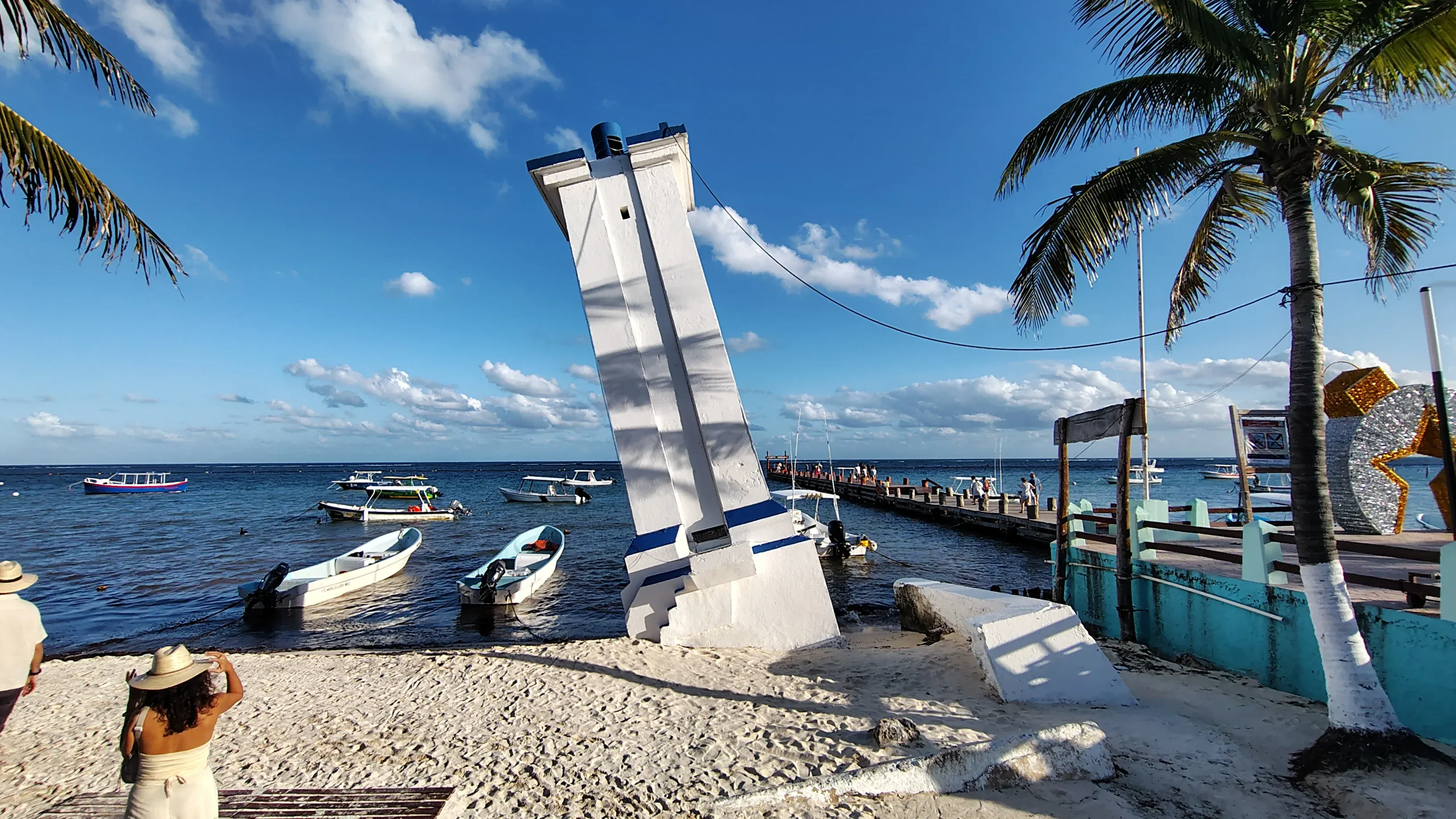 The Leaning Lighthouse in Puerto Morelos