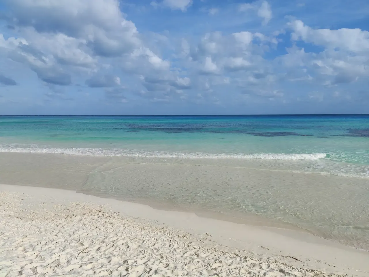 Cancun Hotel Zone from the beach