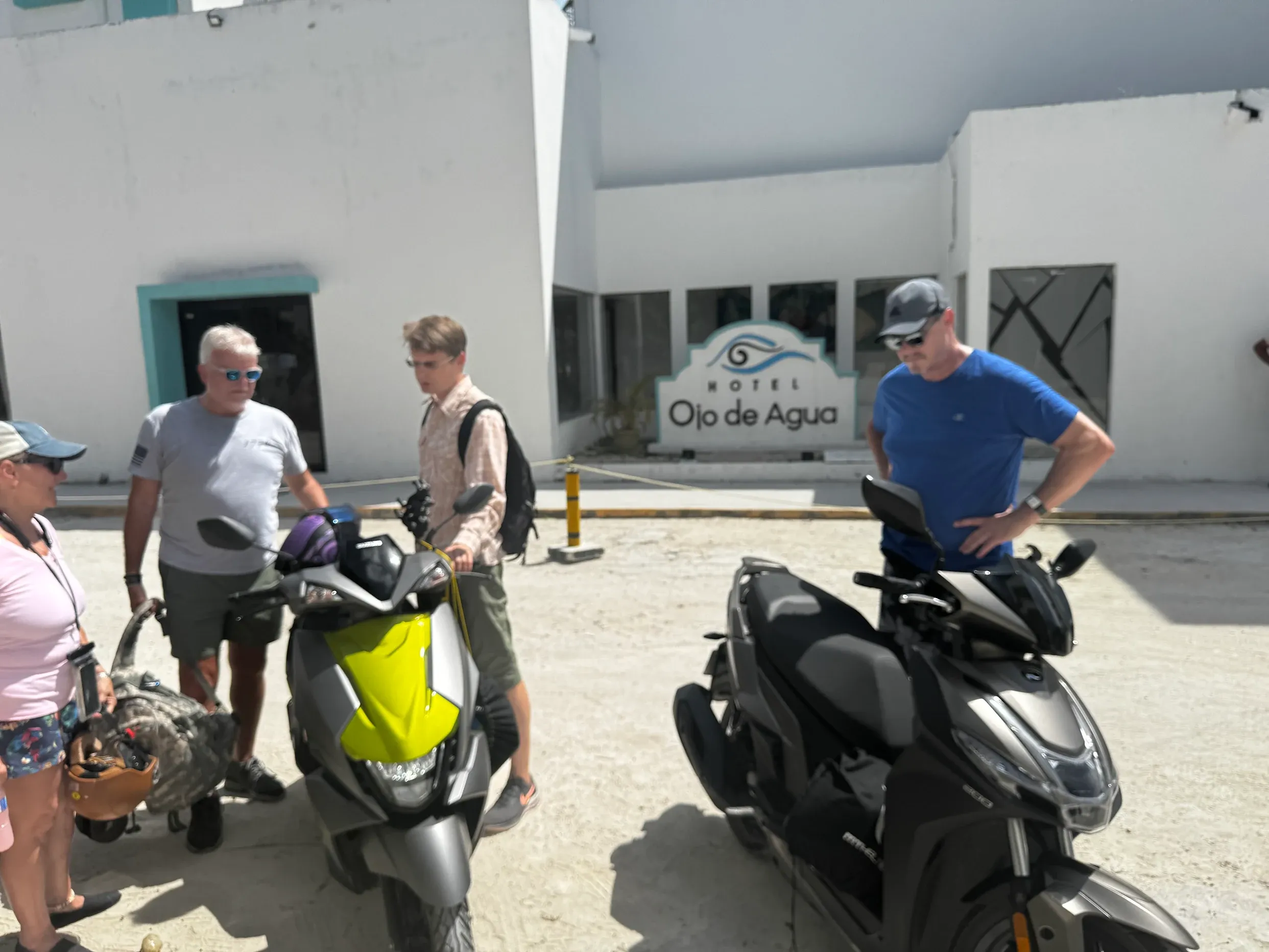 2 scooters rented in Puerto Morelos