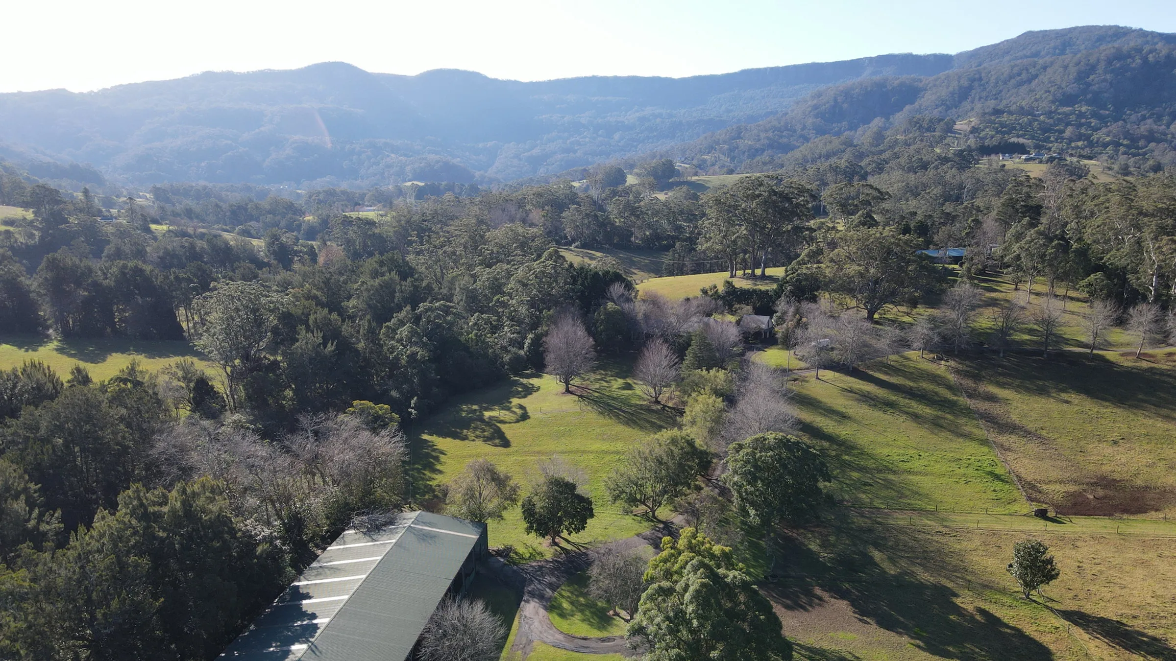 Aerial view of the Foxwood ADV property at Broughton, near Berry NSW