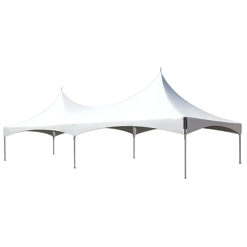 Our elegant 20x40 High Peak Frame Tent