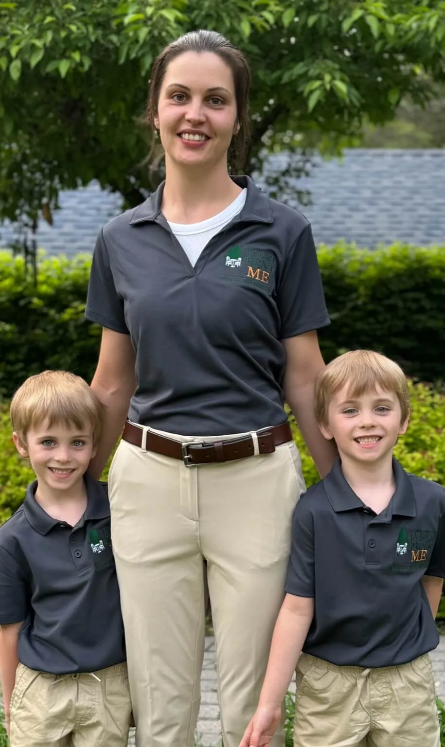 Event Rent ME owner Becca with her twin sons
