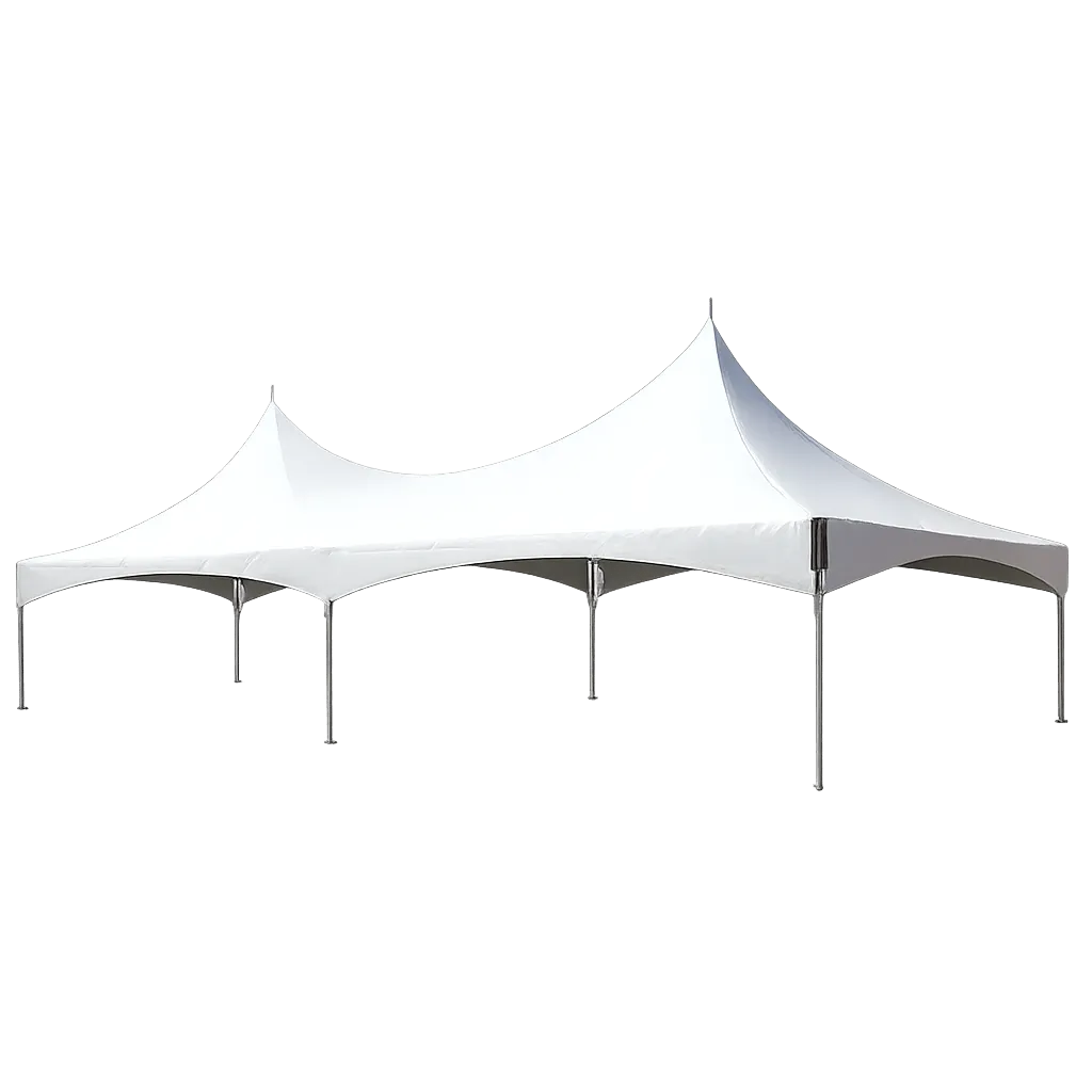 Our elegant 20x40 High Peak Frame Tent