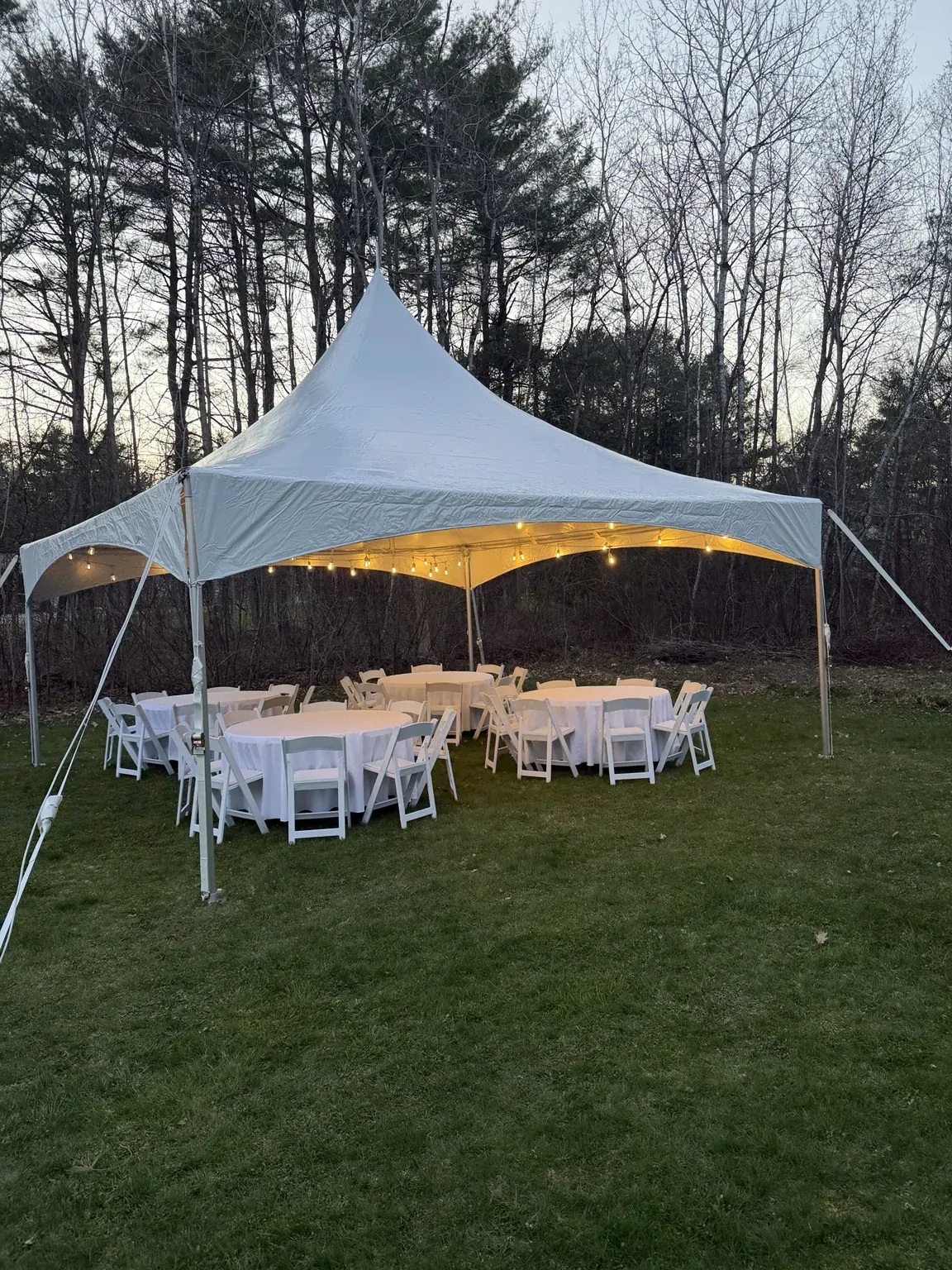 Our 20x20 Marquee Tent is perfect for setups in Winslow Maine