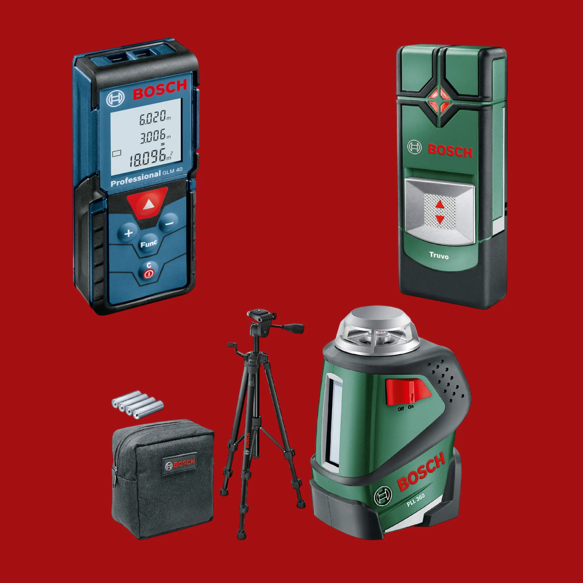 Meet- en detectieapparatuur huren in Amsterdam – laser afstandsmeter, leidingzoeker en lijnlaser