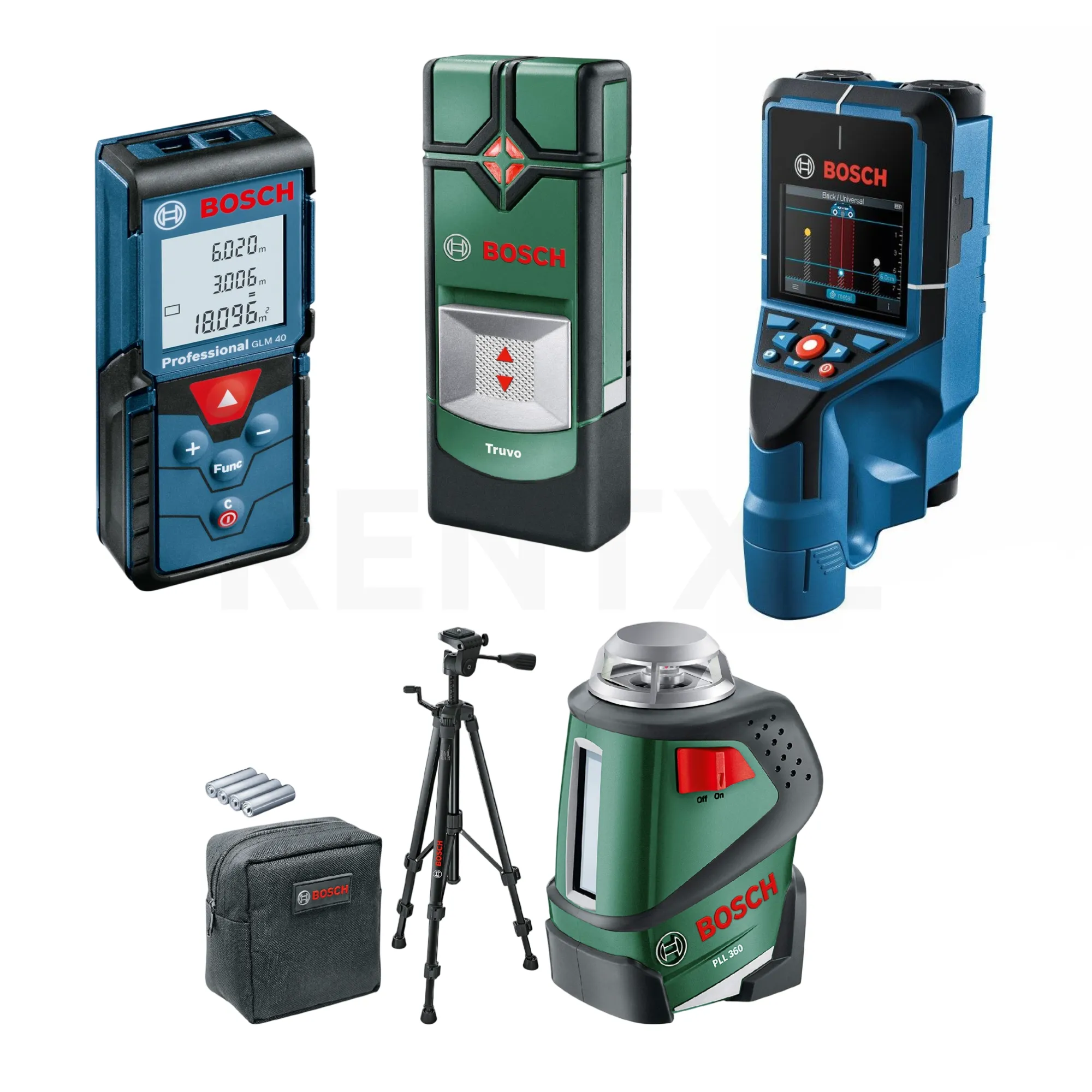 Meet- en detectieapparatuur huren in Amsterdam – laser afstandsmeter, leidingzoeker en lijnlaser