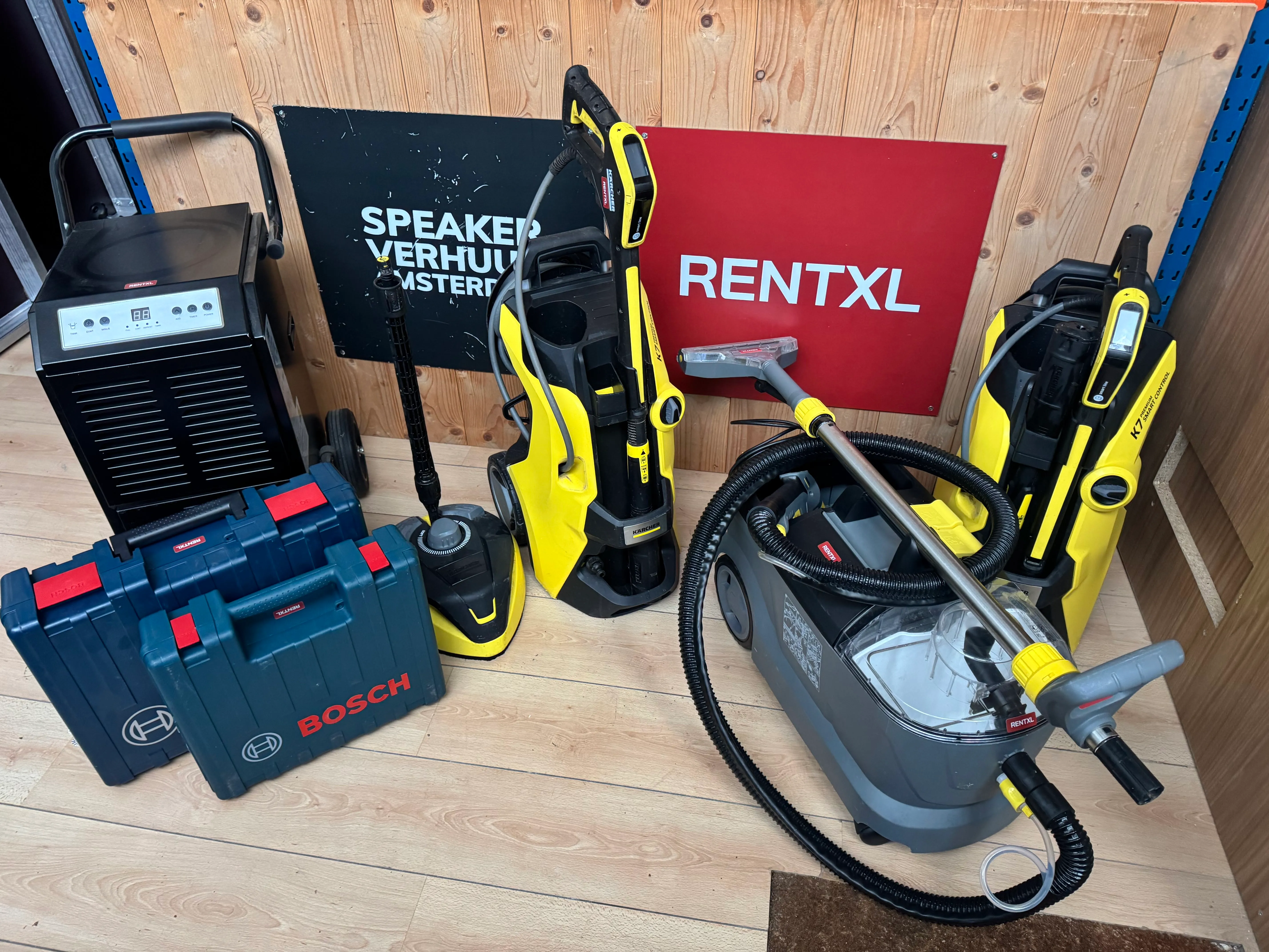 Bouwdroger en hogedrukreiniger huren Amsterdam Oost Zeeburgerpad eenvoudig afhalen RentXL