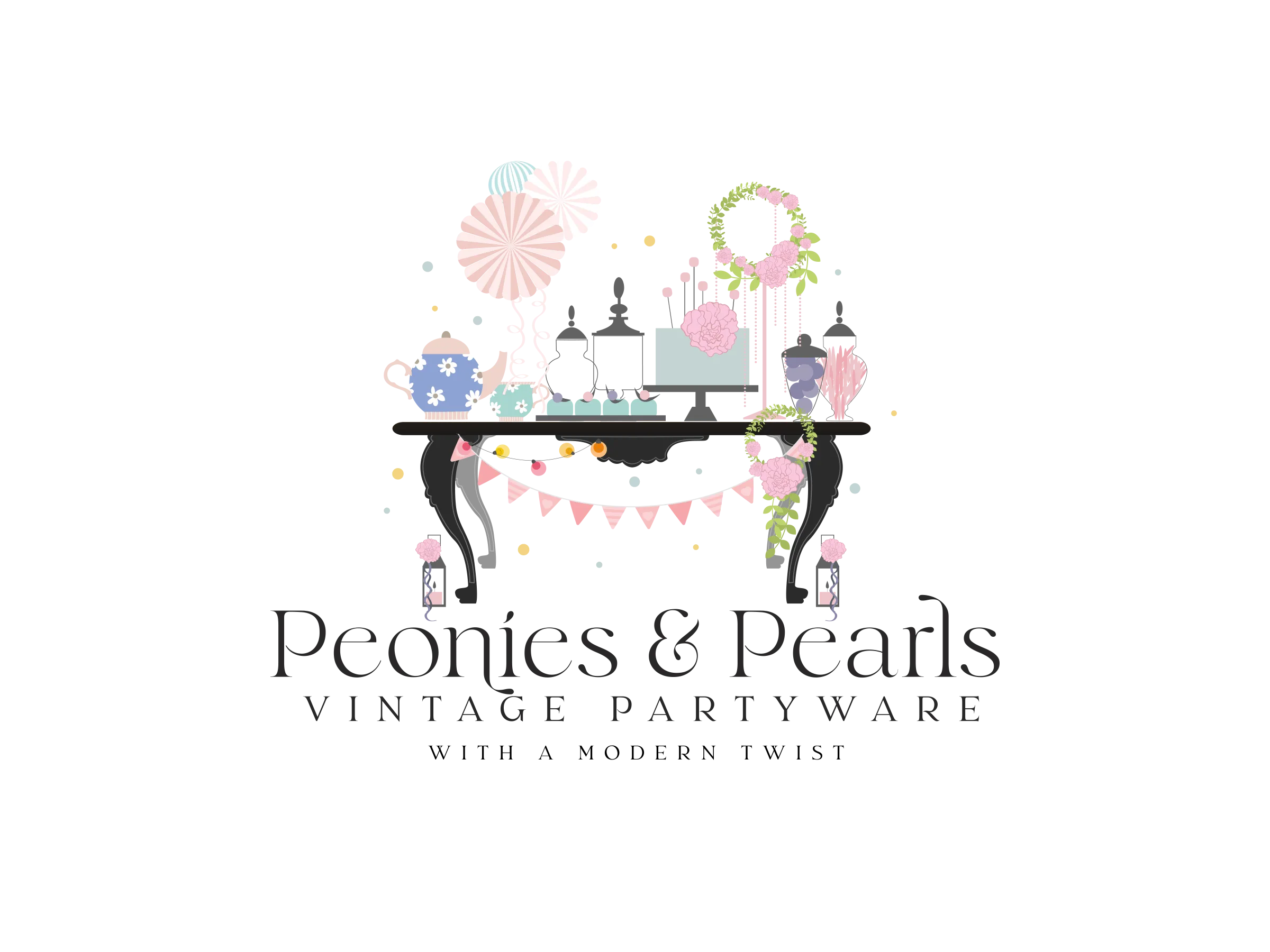 Peonies & Pearls Tablescape Rentals and Events