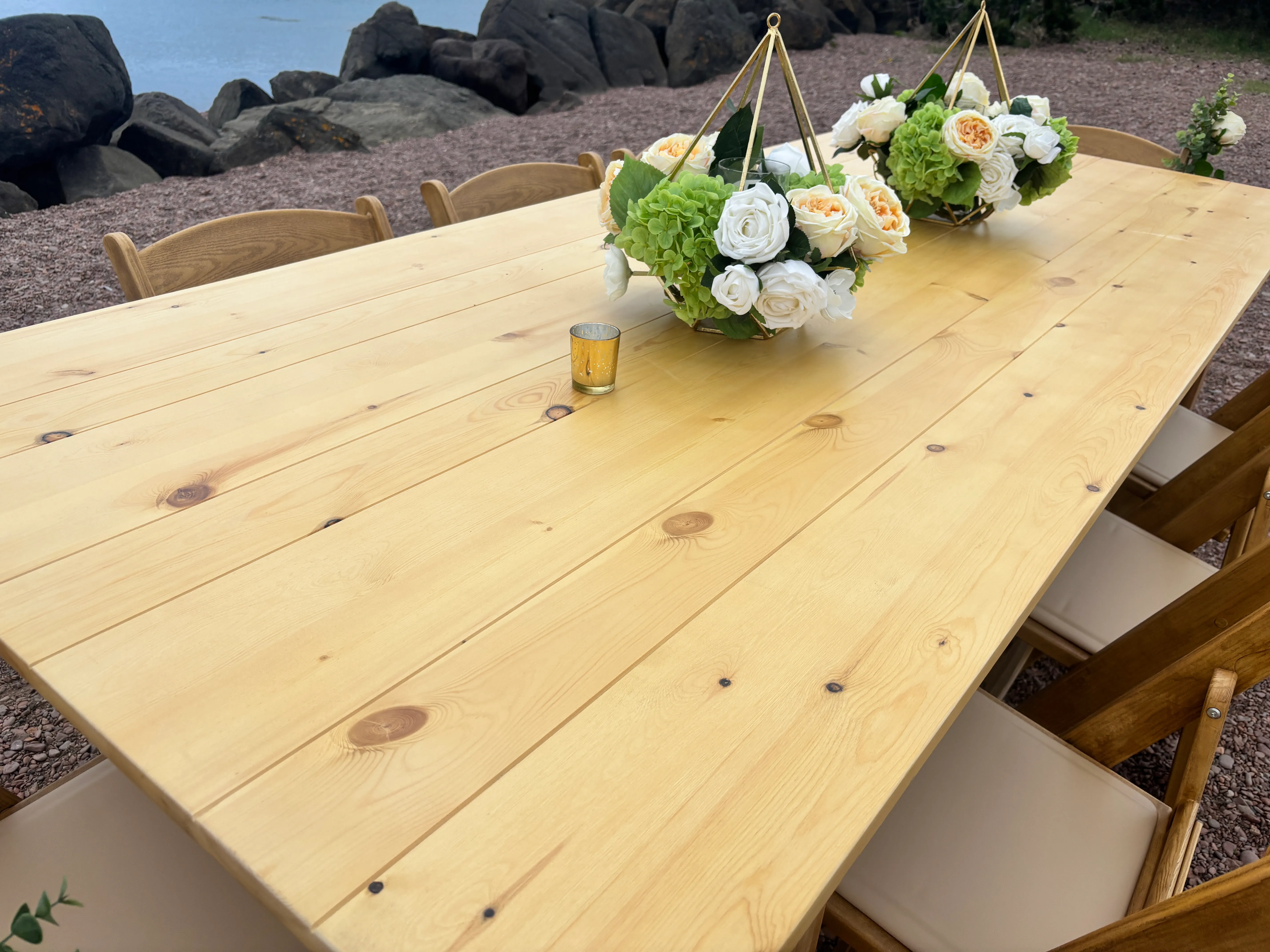 Event Farm Table and Chairs