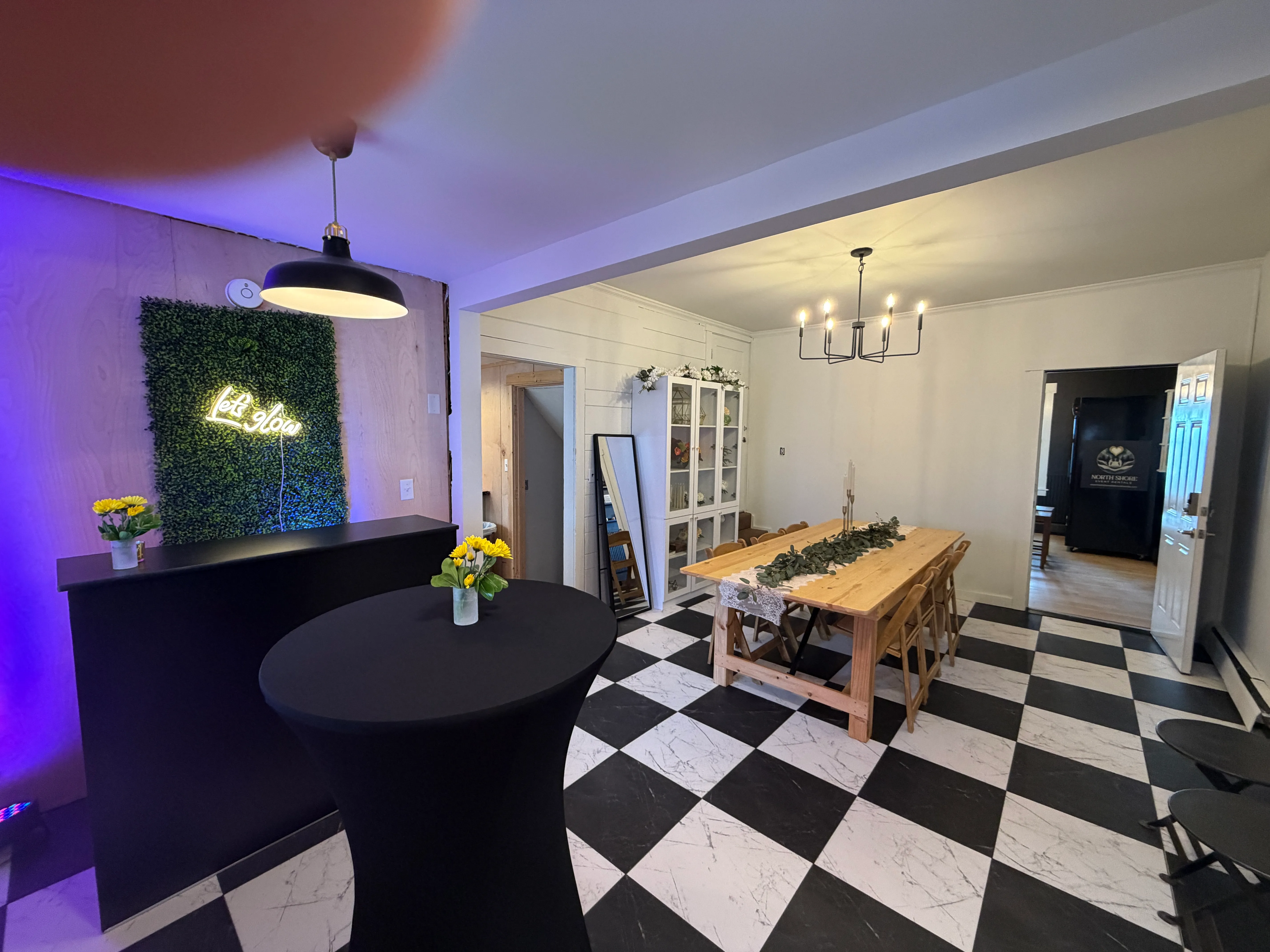cocktail tables and bar rental