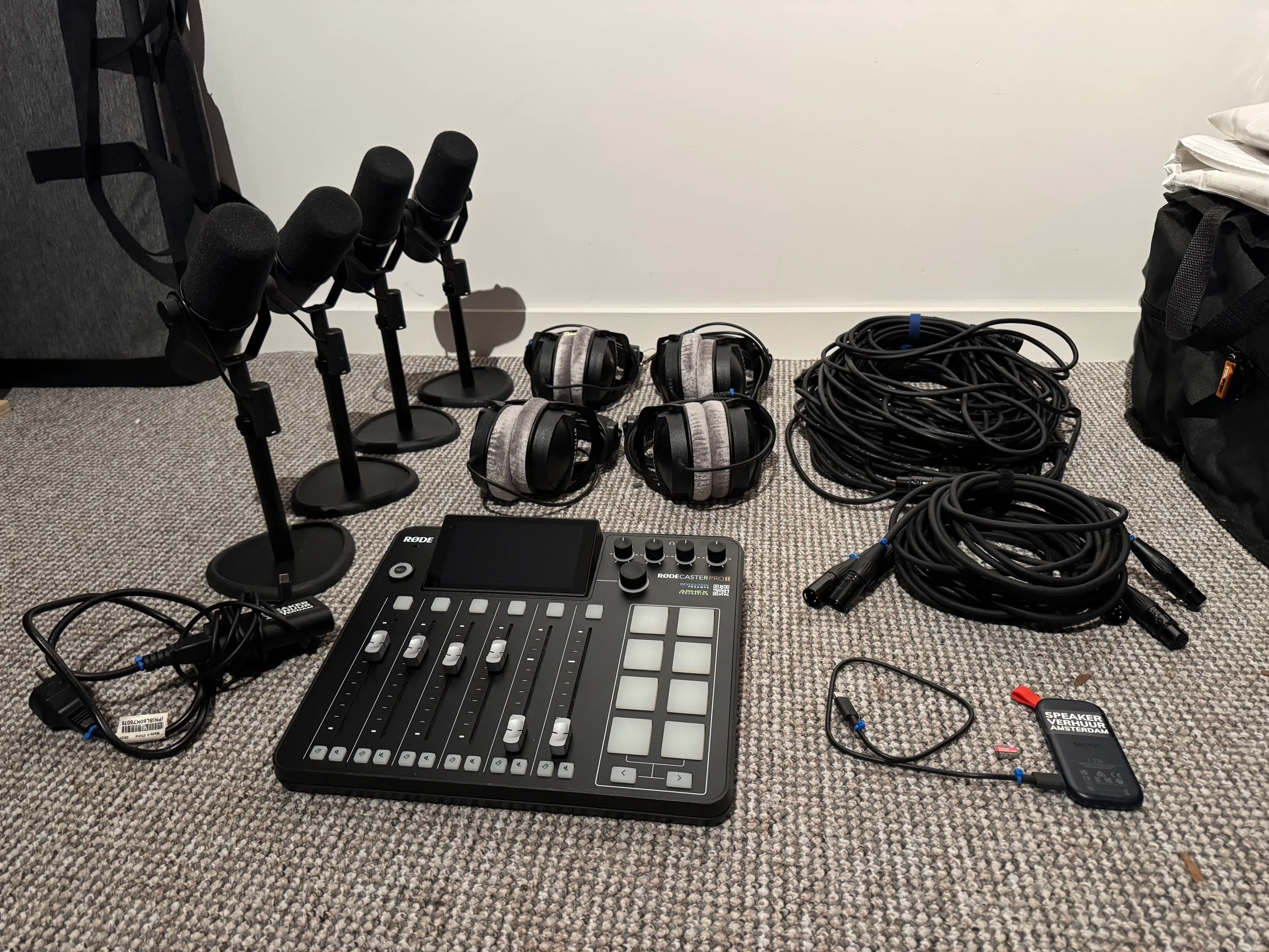 Podcast set huren Amsterdam