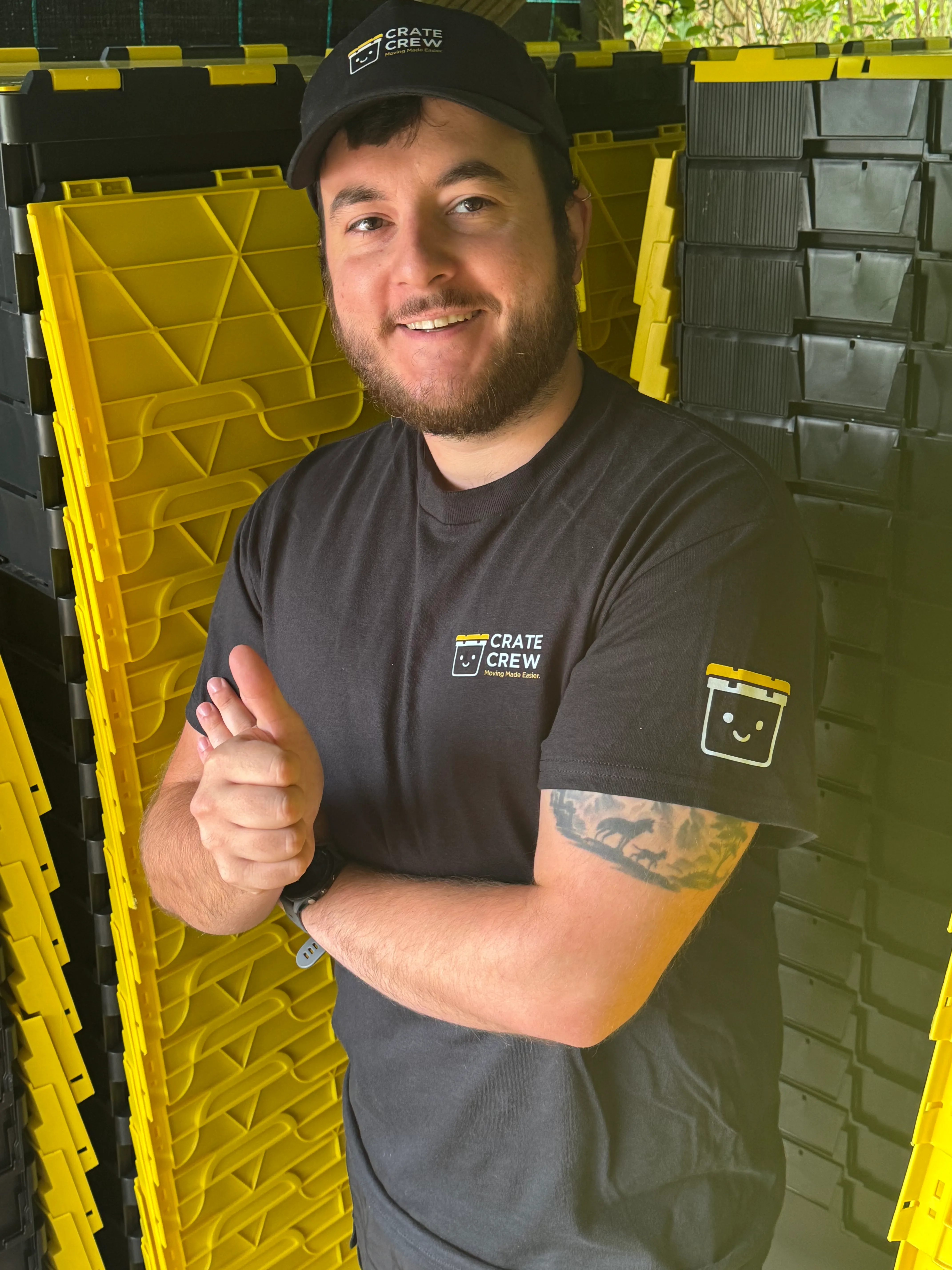 The owner of Crate Crew, reusable moving crate hire in Oxfordshire &amp; surrounding areas.