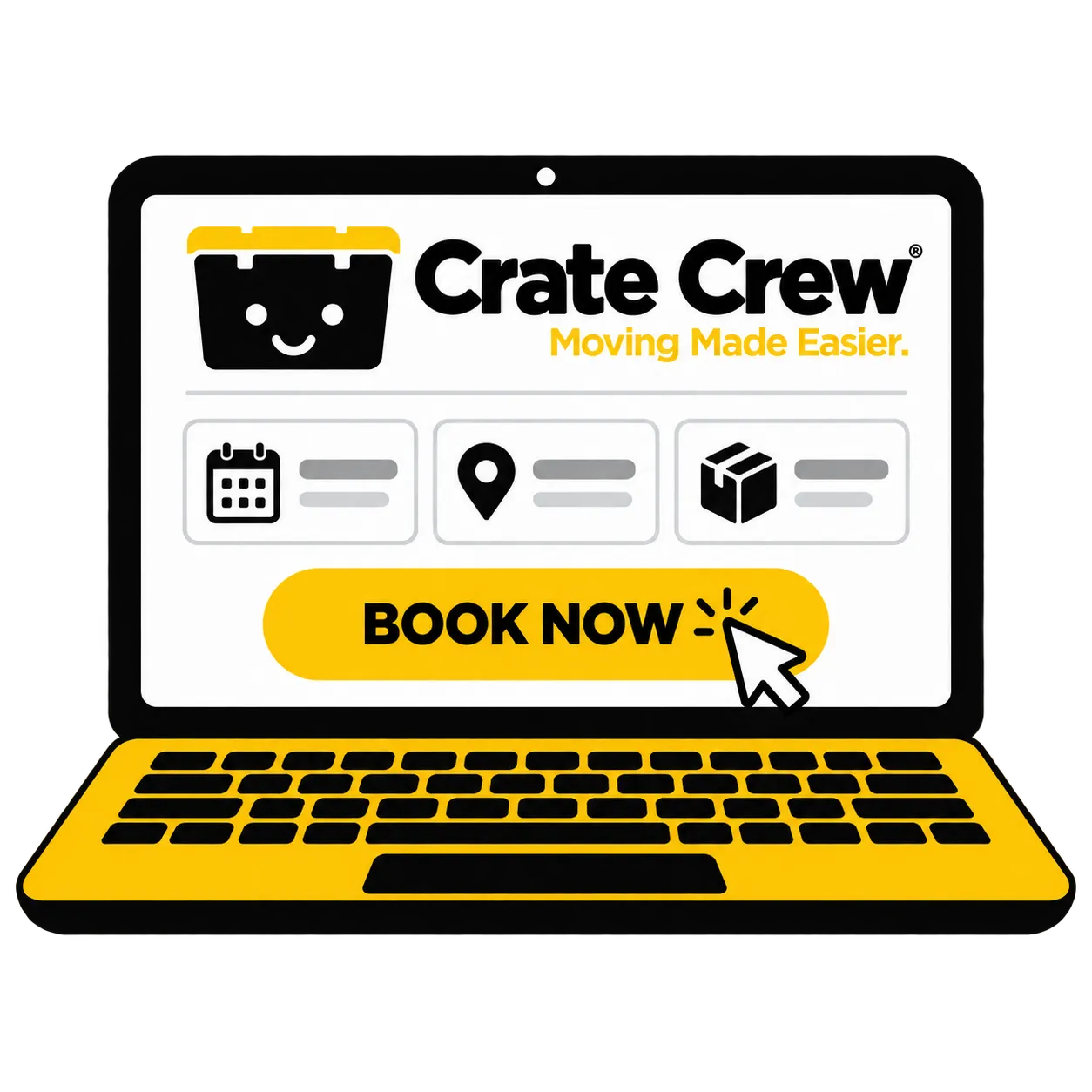 Booking a Crate Crew reusable moving crate hire package.