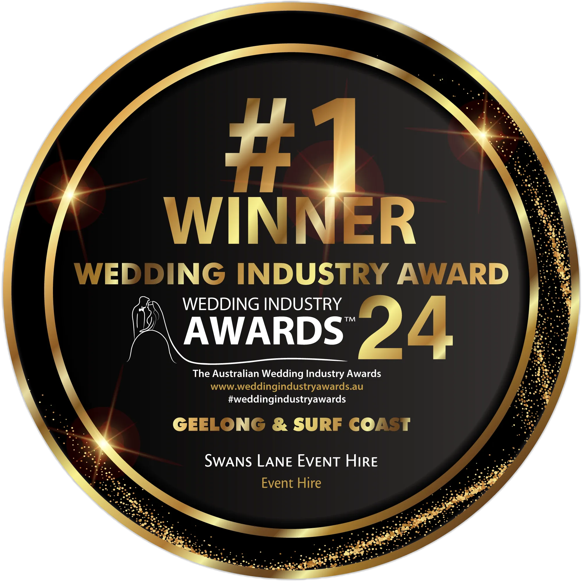 Swans Lane Event Hire – #1 Winner, 2024 Geelong &amp; Surf Coast Wedding Industry Awards
