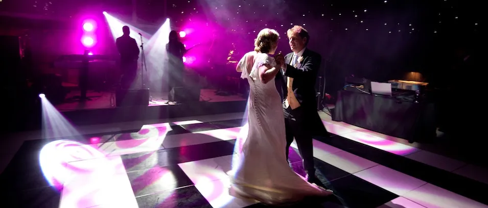 dance floor hire across Hampshire and Surrey fo weddings and parties 