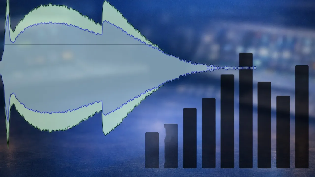 EQ and compression visualization used for audio mixing education.