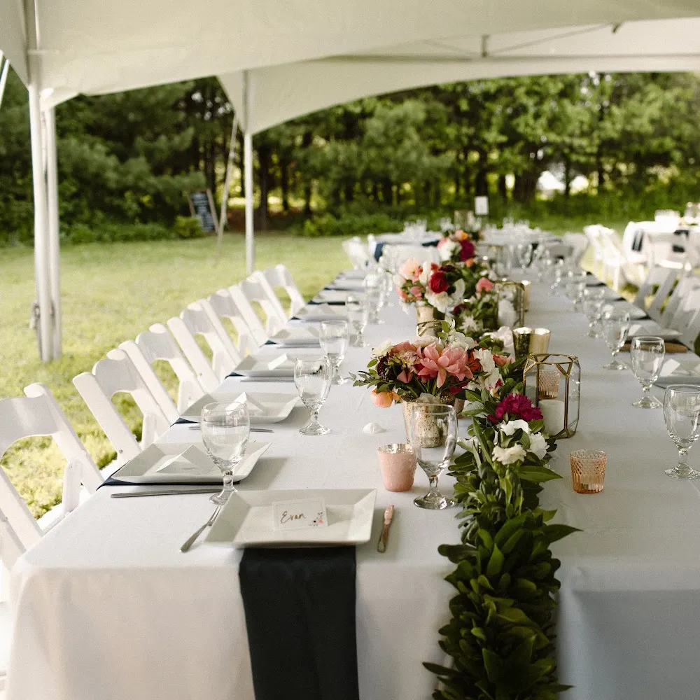 TABLES, CHAIRS, &amp; LINENS