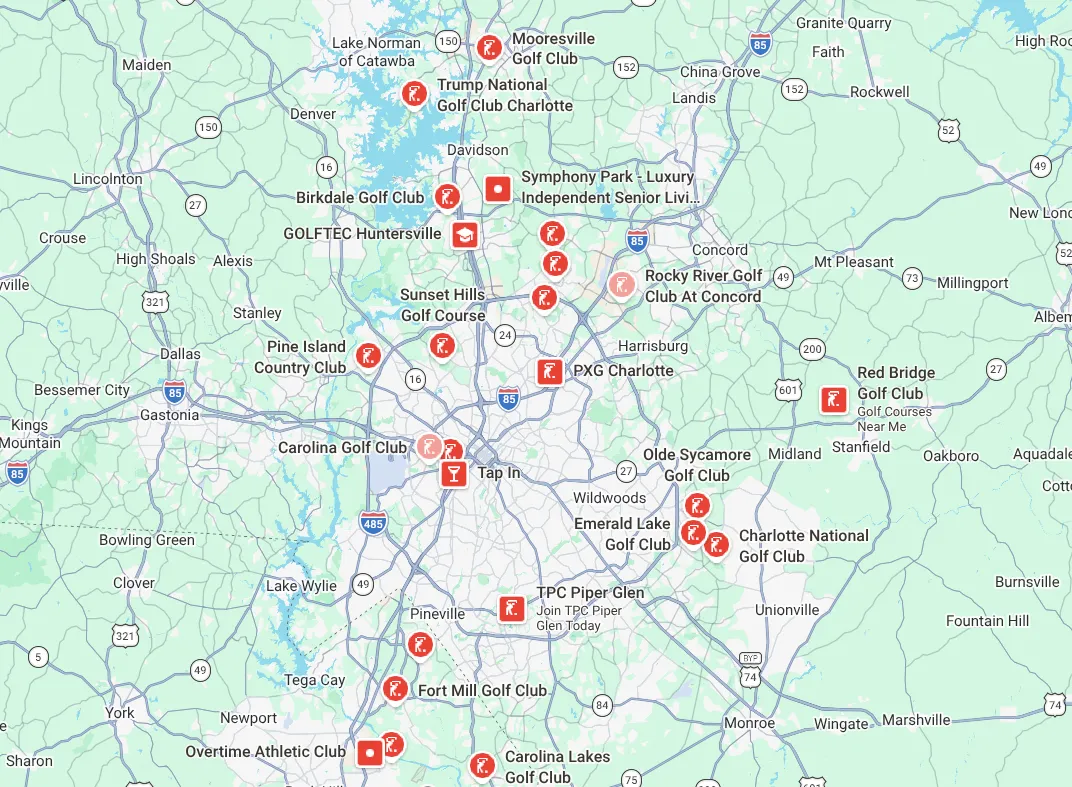 Charlotte Golf Courses