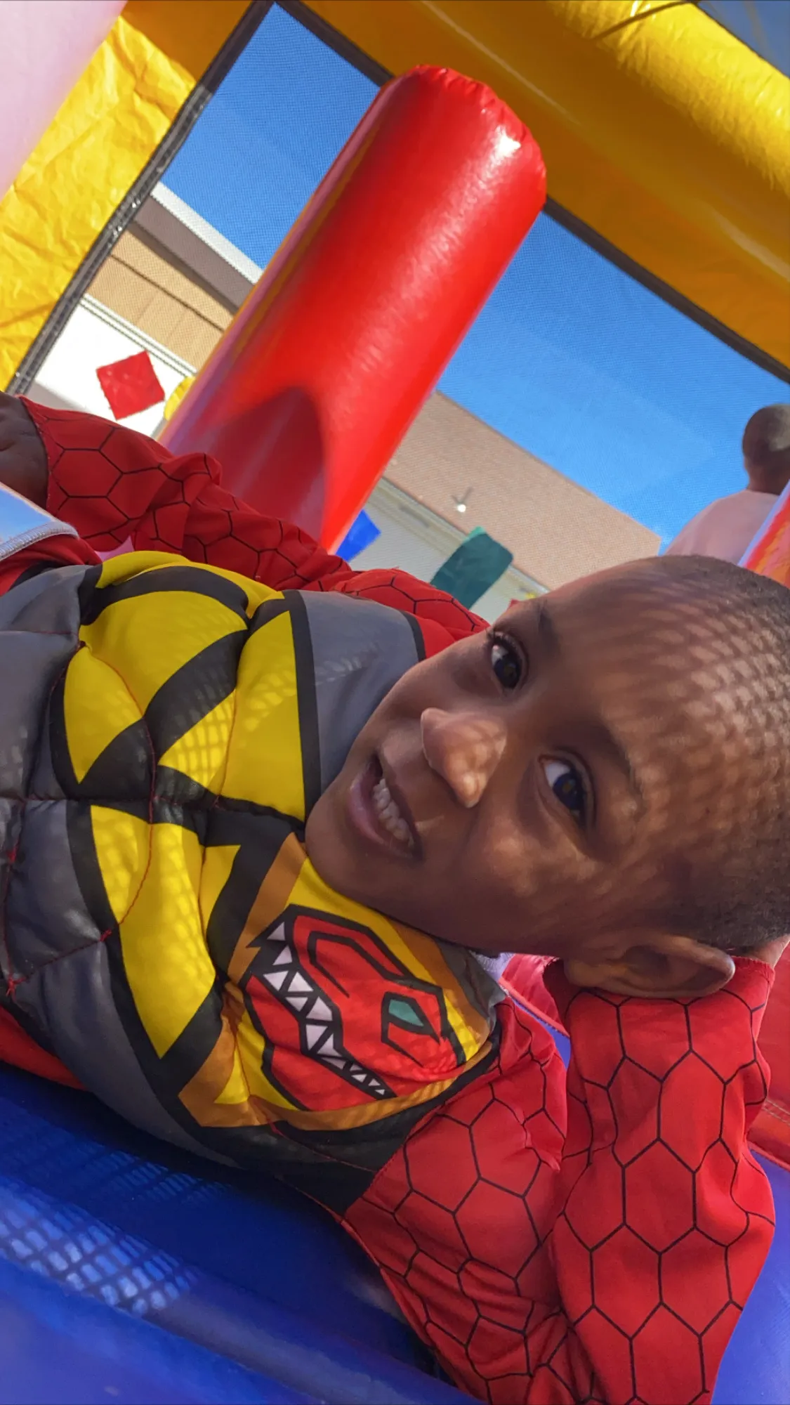 Bounce house rental setup for birthday party in New Jersey