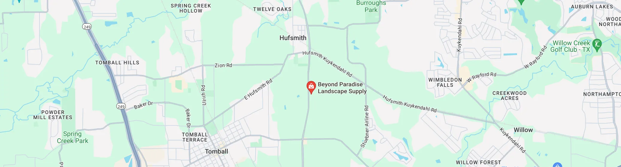 Map of Go Hard Concrete a Ready Mix Concrete Supplier in Tomball