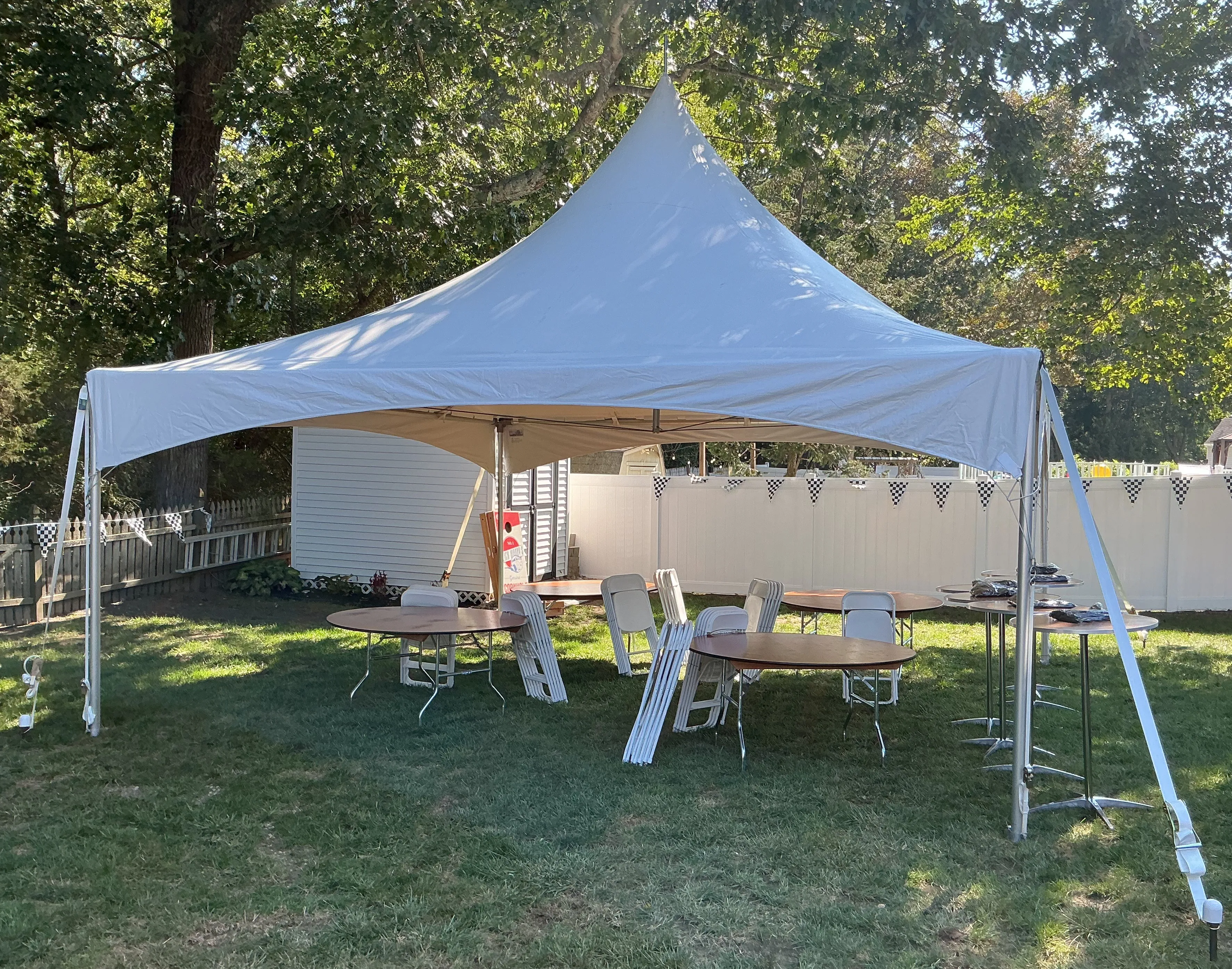 20x20 party tent for birthdays, graduations, and celebrations