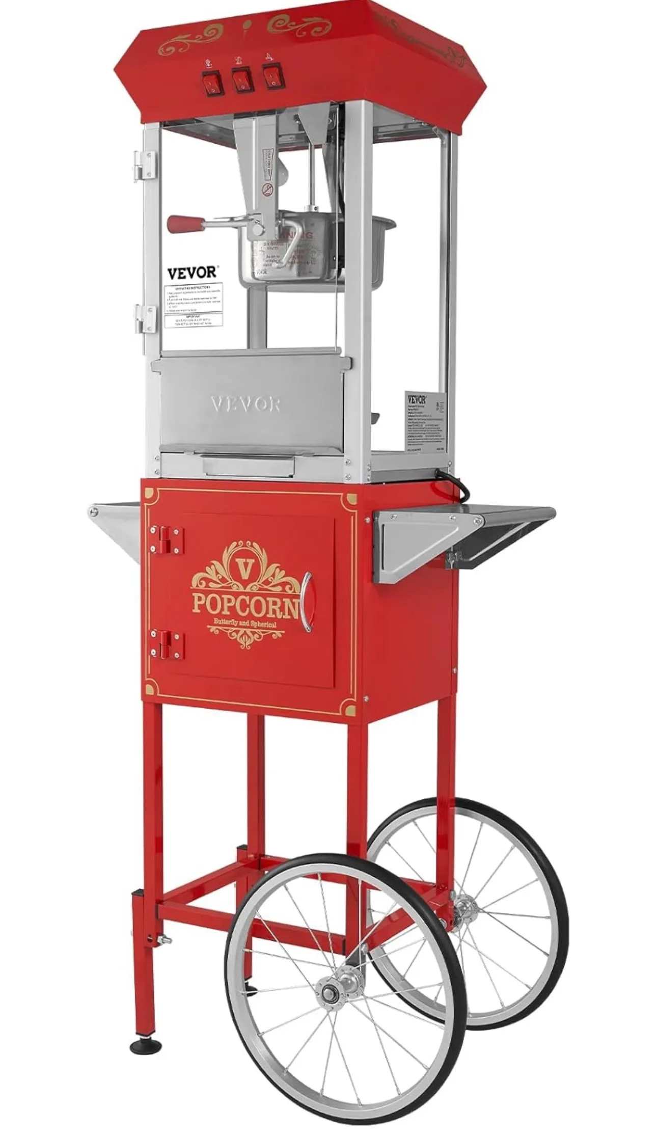 popcorn machine with stand rental
