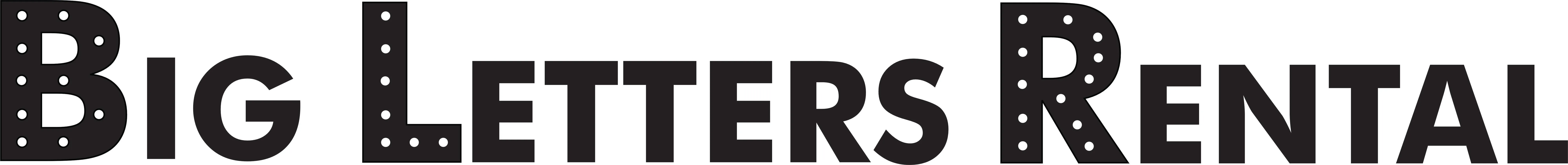 Big Letters Rental