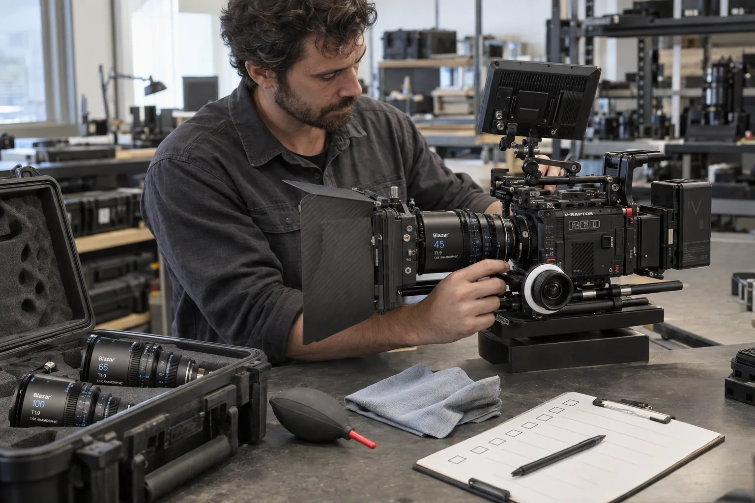 *A complete camera package includes the media, power, monitoring, mounting and accessories required to make the primary equipment work on set.