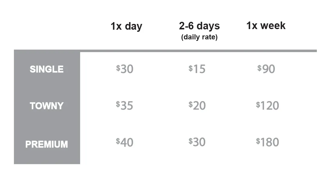 foldsmith hire rates