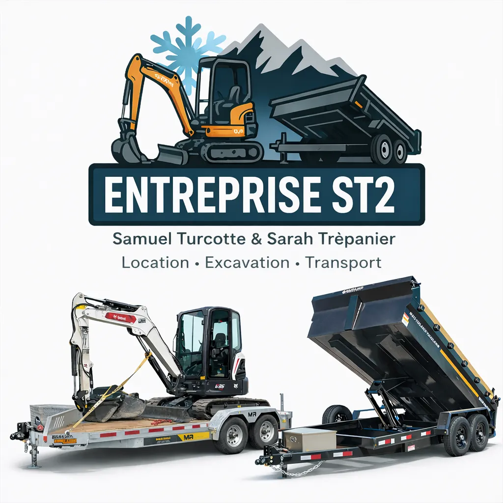 Transport de machinerie, gravier et matériaux en Beauce – Entreprise ST2