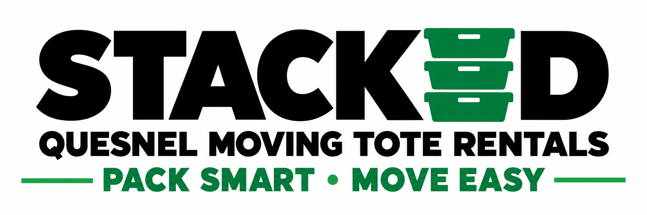 Stacked Quesnel Moving Tote Rentals