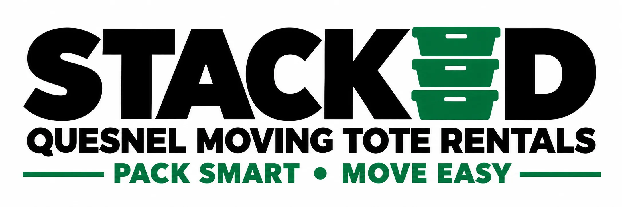 Stacked Quesnel Moving Tote Rentals