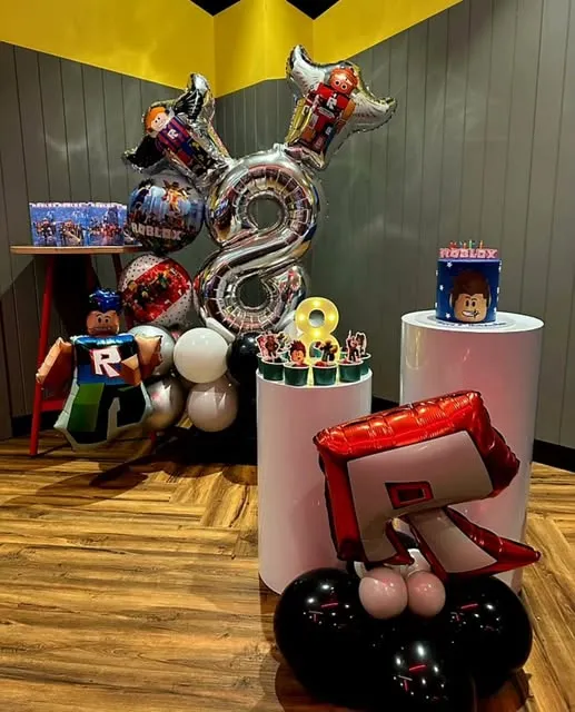 Balloon Stack for birthday party feature