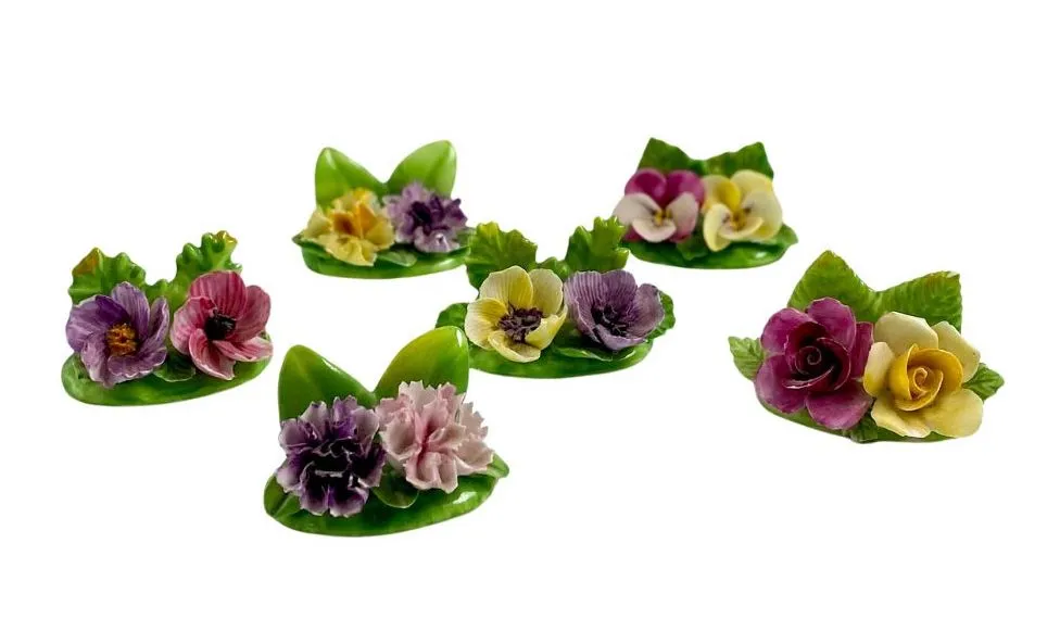Vintage Floral Place Card Holders