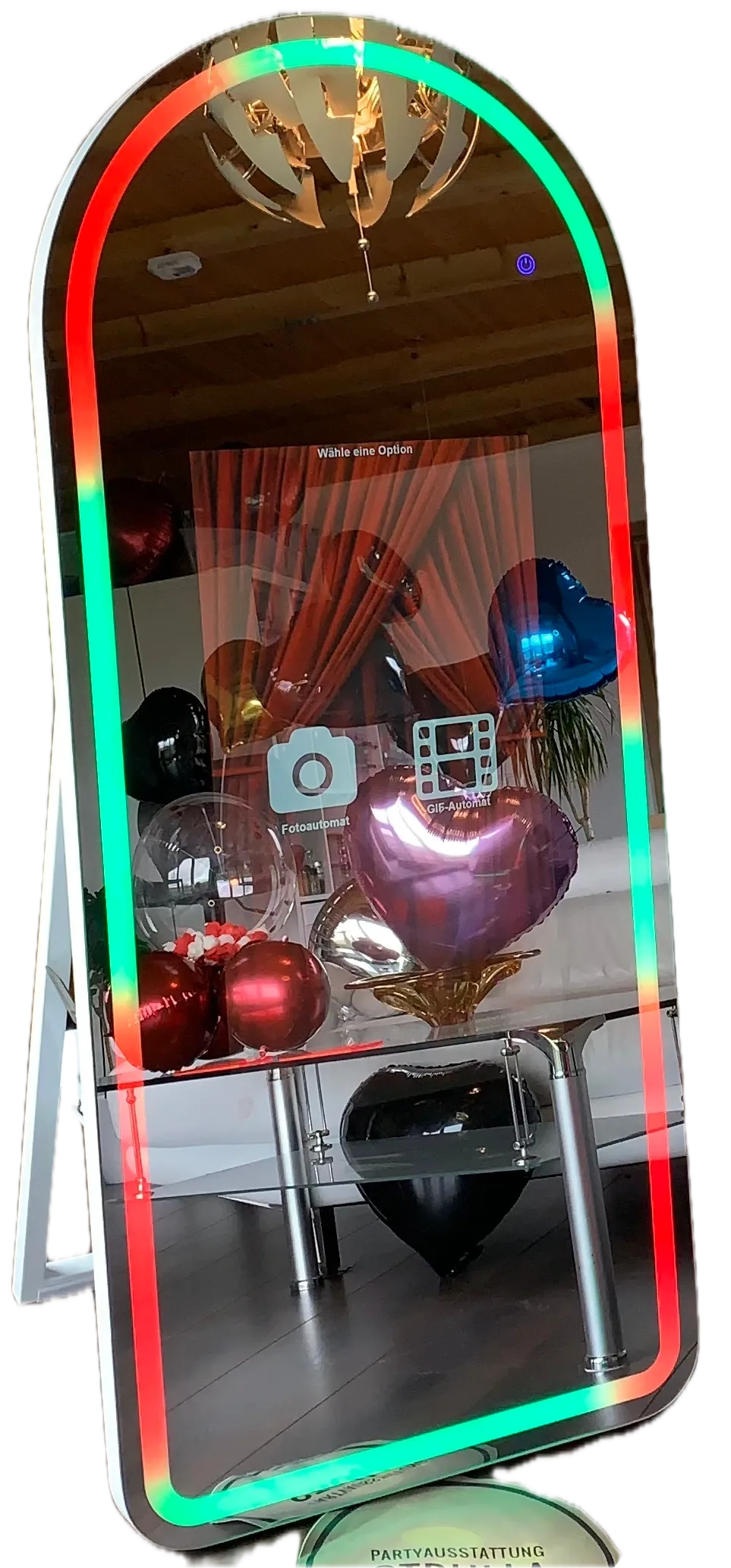 Magic Mirror Fotobox mieten in Thüringen – Partyausstattung Strulla