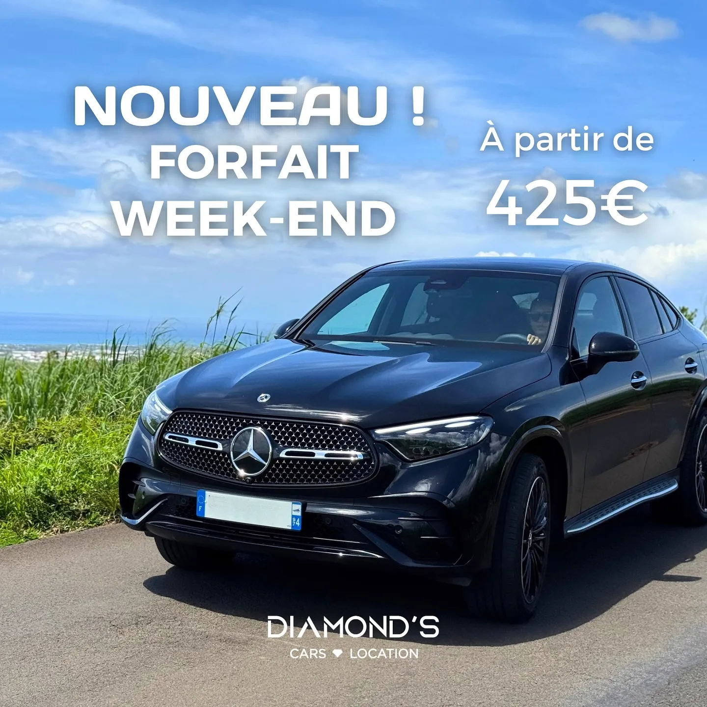 FORFAIT WEEK-END - LOCATION VOITURE PREMIUM A LA RÉUNION 974