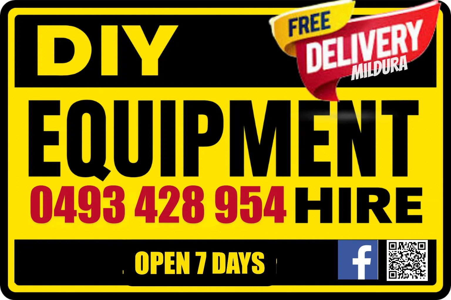 DIY Equipment Hire Mildura — 0438 000 000 — Mildura VIC