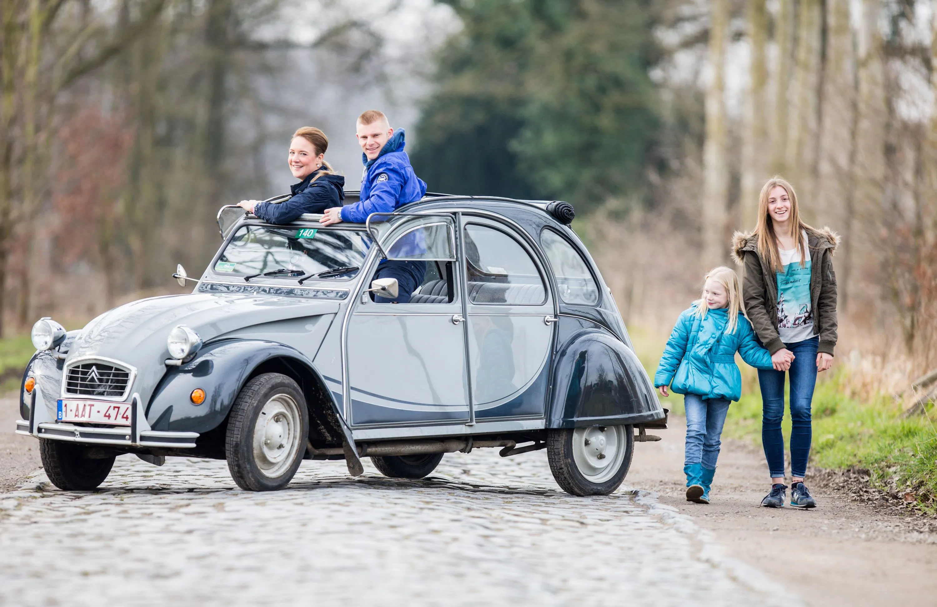 Citroën 2PK route vanuit Tienen